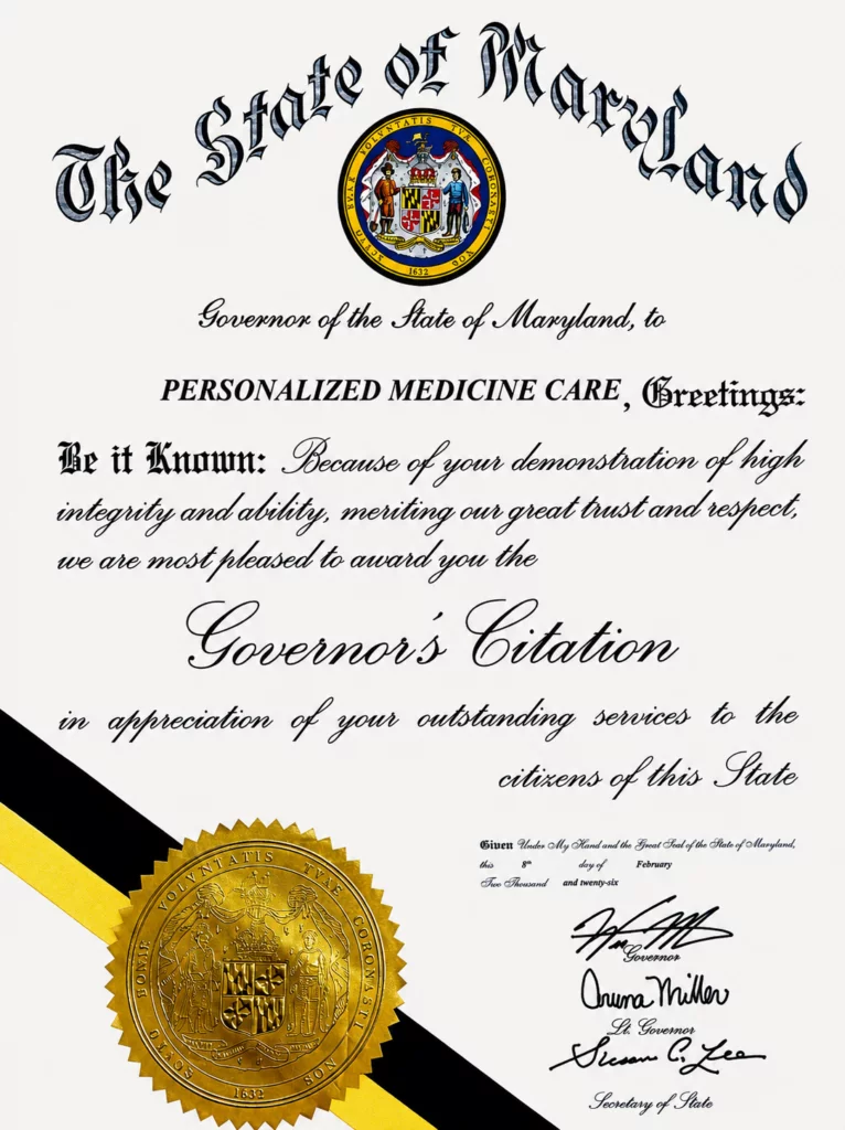 Governor's Citation